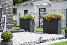 Pflanzkubel Raumteiler Fiberglas Elemento Anthrazit Bepflanzung Pflanzkubel Gartendesign Ideen