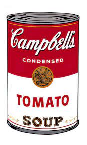 The weird soup can logo guy from the 60's. Andy Warhol Campbell S Soup I Tomato 1968 Art Print Canvas On Stretcher