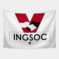 View all latest hot submissions! Ingsoc George Orwell 1984 Novel Logo Literature Tapestry Teepublic