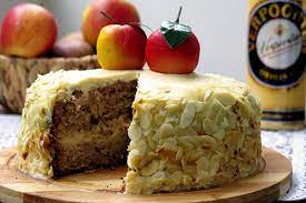 Mit kölln instant haferflocken gelingen backwaren, die auf der zunge zergehen. Apfel Haferflocken Kuchen Mit Verpoorten Original Eierlikor Marzipan Buttercreme Kuchenrezepte Mit Eierlikor Verpoorten