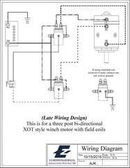 Shouldn't take a good diy mech or auto electrician too long to work out which wire goes where especially if they loosen the socket it plugs into which should reveal which wires go to where on the solenoid block. Boat Anchor Winch Manuals Instructions Ez Anchor Puller Mfg Co