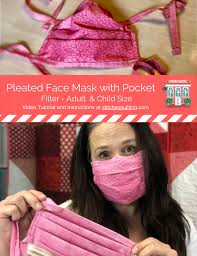 41 printable olson & pleated face mask patterns by hospitals. Easy Pleated Face Mask Free Pattern And Tutorial Stitches Quilting