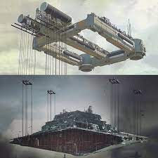 Star Destroyers Been Transported Around Corellia By Heavy Haulers Solo Concept Art By Vincent Jenkins Star Wars Vehicles Star Wars Ships Star Wars Spaceships