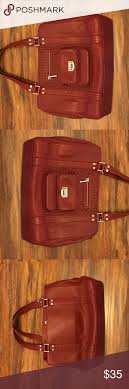 Euc Red Work Handbag Vivian Kay Wilson S Leather Work Handbag Wilsons Leather Bag Handbag