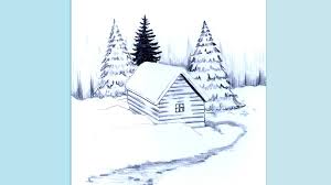Benutze dein lineal um mindestens drei oder vier perspektivenlinien zu kreieren die vom fluchtpunkt ausgehen. Ein Haus In Winterlandschaft Zeichnen Lernen Dixit Draw Social Useful Stuff Handy Tips