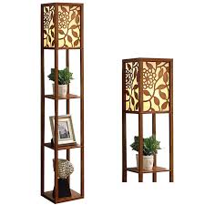 $157.99 each was $199.99 each. Sky Fortune Indoor Lighting Wooden Shelf Floor Lamp For Bedroom Living Room Walnut Buy Online In Andorra At Andorra Desertcart Com Productid 201730192