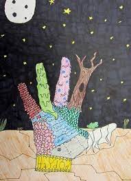 Art/ 3rd grade relevant teks: Textured Hands Artsonia Lesson Plan Hand Art Projects Middle School Art Projects School Art Projects
