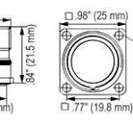 M23 Signal Stainless Steel Connector Panel, Male Thread | S7 ...