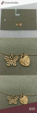 Urban Outfitters Butterfly Te Amo Gold Necklace Womens Jewelry Necklace Urban Outfitters Jewelry Gold Necklace