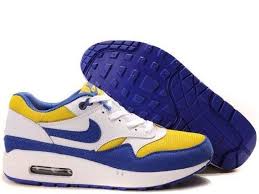 Mens Nike Air Max 1 White Academy Blue Zest Shoes Nike Shoes Air Max Nike Air Max 87 Nike Air Max