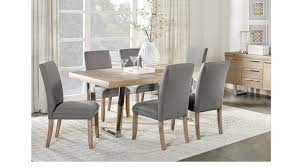 The frames are made of top quality wood, which makes them durable in build and stable in use. San Francisco Ash Gray 5 Pc Dining Room Gray Chairs Rectangle Contemporary