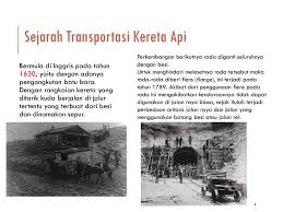 Besi batang untuk landasan jalan kereta api (trem dan sebagainya). Transportasi Kereta Api Ppt Download