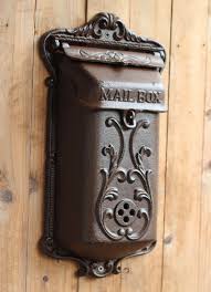 Vintage Fashion Iron Mailbox Pillar Box Wrought Iron Decoration 1308 3 303 64 Rub Vintage Mailbox Wrought Iron Decor Iron Decor