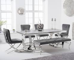 Quickly become one of round home » danville black round marble top dining table set 7003 by acme. Hepburn 180cm Marble Dining Table With Giovanni Velvet Chairs And Fitzrovia Bench