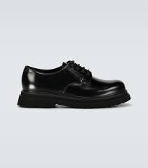 Thedoublef is an online store offering a selection of clothing, shoes, bags and accessories. Leather Derby Shoes Prada Mytheresa