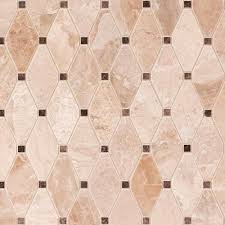 Impero Reale Clipped Diamond Marble Mosaic Floor Decor Marble Mosaic Diamond Tile Floor Art Niche