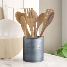 15 kitchen utensil holders to eliminate clutter. Kitchencraft Industrial Kitchen Metal Utensil Holder Reviews Wayfair Co Uk