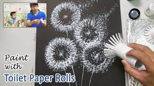 Toilet paper roll wreath 1. Toilet Paper Roll Painting Techniques For Beginners Easy Step By Step Youtube