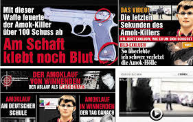 Ermittlungsbehörde sprach von 18 toten, die aber am nächsten morgen auf 17 korrigiert wurde. Amoklauf Auf Dem Bildschirm Panorama Badische Zeitung