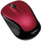 M325 Wireless Optical Mouse - Red 910-002651 Logitech