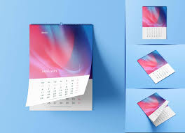 This photorealistic desk or table calendar mockup is a greate solution for your branding, marketing campaigns, stationery design, product promotion or showcase your desk calendar design with this customizable two shots of horizontal table calendar mockups, download it now for free for your. Free Premium Portrait Wall Calendar 2021 Mockup Psd Set Good Mockups