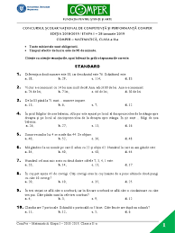 Organizatorii au anunţat pe pagina de facebook a concursului că testarea la disciplina matematică, etapa i, va avea loc în. Comper 2018 Etapa 2
