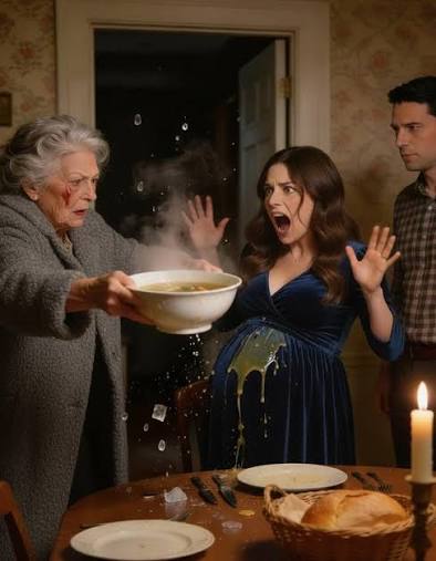 I never once told my husband that the lavish mansion where he let his mom shame me was legally deeded solely in my name, all along. When scorching soup slid over my