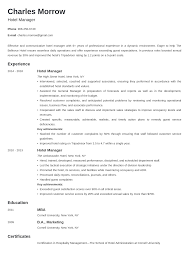 Resume or curriculum vitae) eventually; Hotel Manager Resume Sample Writing Guide 20 Tips