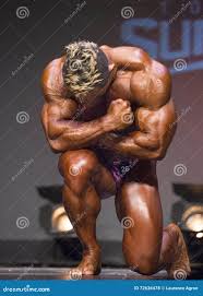 Bodybuilder Poses As Statue Editorial Stock Photo - Image of pecs, place:  72636478