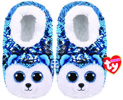 Slush The Dog Sequin Slippers Small