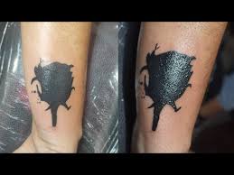 Black dark color rose is one the good idea to cover some design. Cover Up Tattoo Name Tattoo Cover Up With Black Rose Rose Tattoo Black Tattoo Youtube