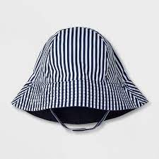 Baby Boys Stripe Bucket Hat Cat Jack Navy 6 12m Target Toddler Sun Hat Baby Sun Hat Toddler Boys