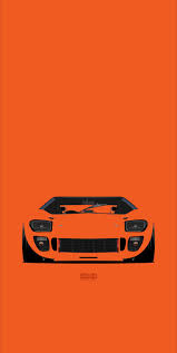 Ford Gt40 Mk2 1966 Printed Poster Vintage Racing Poster Automotive Artwork Ford Gt40