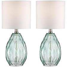 Rita Blue Green Glass Table Lamp Set Of 2 30d12 Lamps Plus In 2020 Table Lamp Lamp Sets Table Lamp Sets