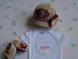 San Francisco 49ers Baby Girl Hat Booties And Personalized Bodysuit Ebay