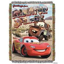 Tolle angebote bei ebay für disney cars mcqueen fleece blanket. Disney Pixar S Cars Greetings From Radiator Springs Woven Tapestry Throw Blanket 48 X 60 Multi Color