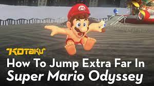 How To Jump Extra Far In Super Mario Odyssey Youtube