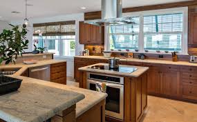 Unique Small Kitchen Island Ideas Big Windows Hanging Lamp Decorative Plants Flowers Wall Cabinet Kitchen Island With Stove Kitchen Remodel Small Small Kitchen