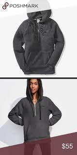 Vs Pink Grey Sherpa Hoodie Sherpa Hoodie Pink Grey Hoodies