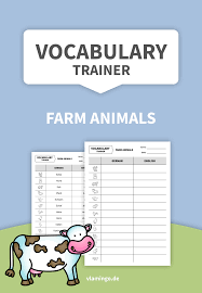 Ihr seid übrigens nicht auf 1,2 oder 3 spalten beschränkt. Vocabulary Trainer Farm Animals Vokabeln Lernen Vokabelheft Unterrichtsmaterial Im Fach Englisch Vokabeln Lernen Vokabelheft Vokabeln