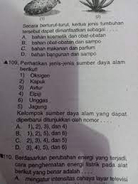 Kelompok Sumber Daya Alam Yang Dapat Diperbarui Ditunjukan Oleh Nomor Brainly Co Id