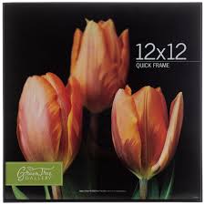 Framing pressed flowers so they become unique art pieces for the home is so simple, you'll want to make several more for gift giving. Black Quick Wall Frame 12 X 12 Hobby Lobby 98612