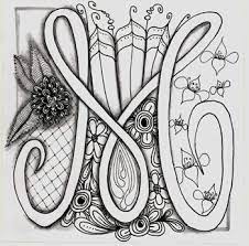 For example, if a child is learning the letter m and its corresponding . Zentangle M Alpha Bet Soup The Letter M Doodle Zentangle 2 Doodle Alphabet Doodle Art Alphabet Art