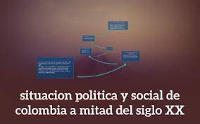 La situación social en colombia: Situacion Politica Y Social De Colombia A Mitad Del Siglo Xx By Susi Vasquez Henao