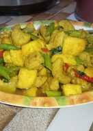 Tambahkan sedikit air dan haluskan dengan cara diblander ataupun bisa juga dengan cara tradisional. 3 505 Resep Sayuran Tahu Bumbu Kuning Tanpa Santan Enak Dan Sederhana Ala Rumahan Cookpad