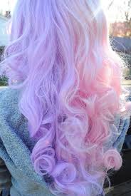 Half Lavender Half Pink Pastel Hair Color Cotton Candy Hair Hair Color Pastel Candy Hair
