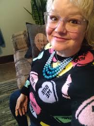 Aldi Sweater for Gen X Grandmas