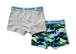 every day value 2 pack blue camo boys boxer briefs