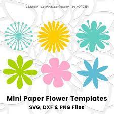 Flowers for flower petal template printable. Paper Flower Template Svg Small Flower Templates To Use With Etsy Paper Flower Template Flower Template Paper Flower Patterns
