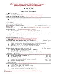 Undergraduate students sample resume for university application. Psychology Resume Format Nanco